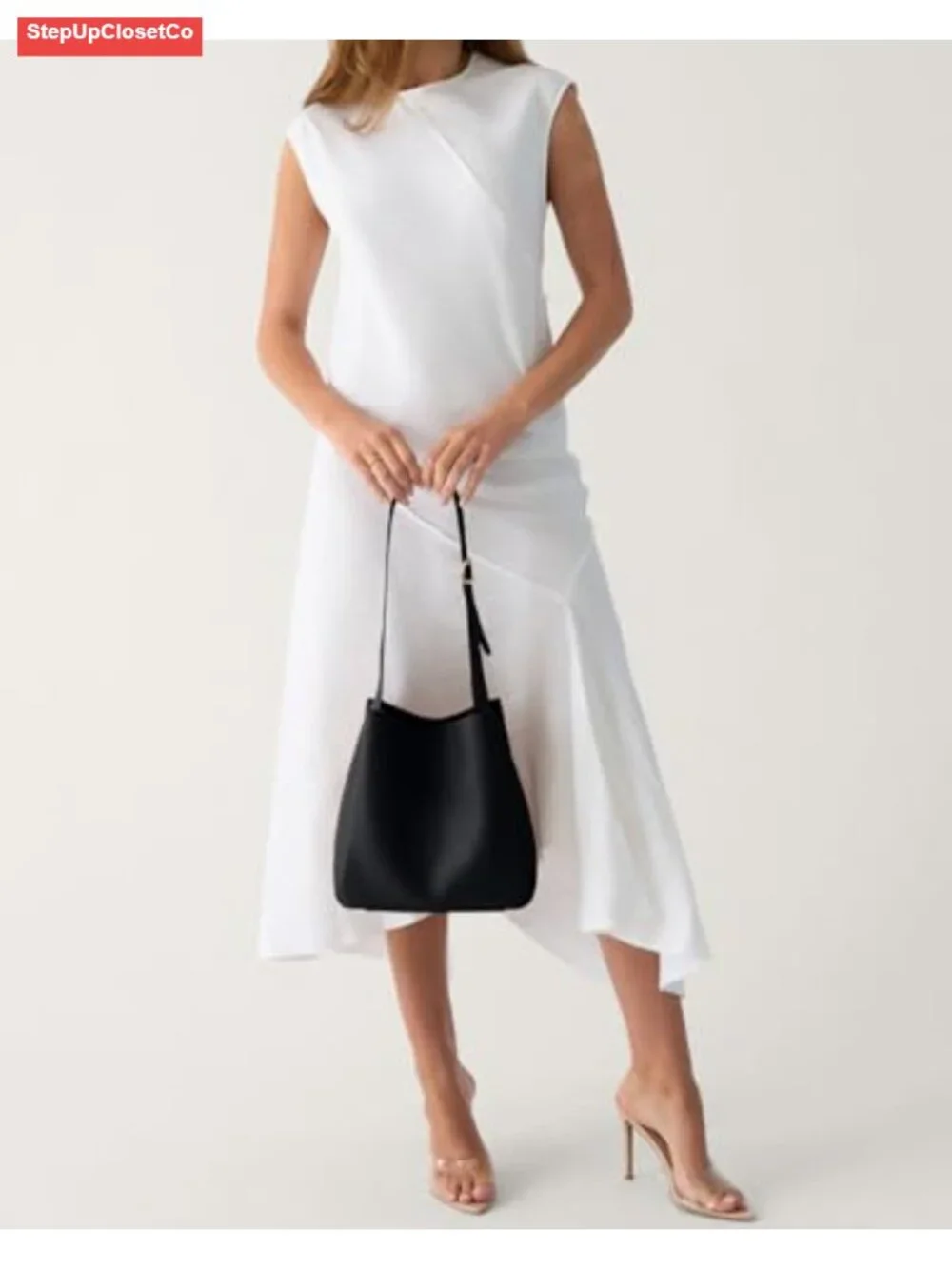 Slouchy Hobo Tote Bag Vegan PU Leather Medium Shoulder Purse